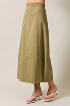 Lynn Barrel Midi Skirt