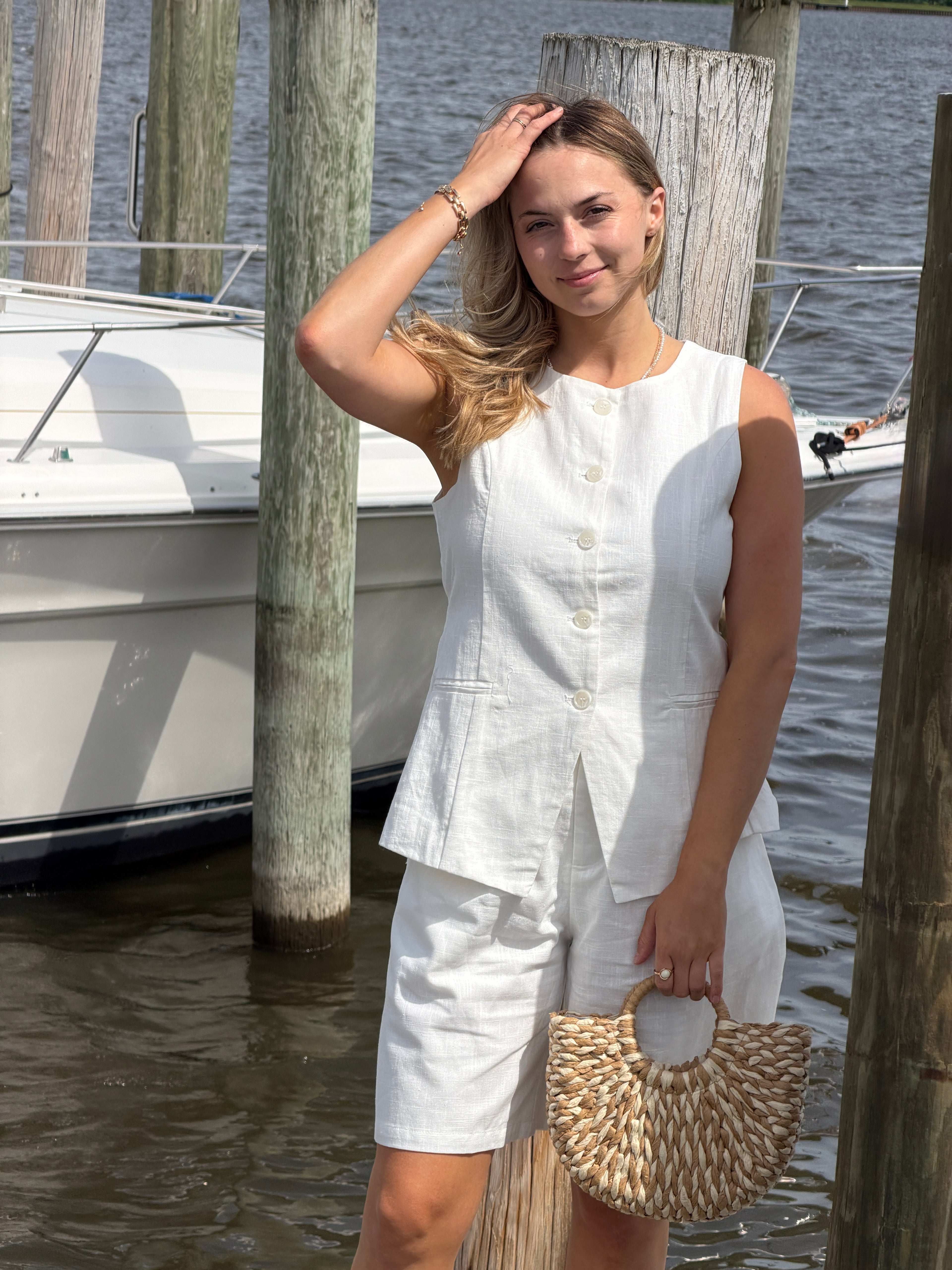 Debbie Linen Vest