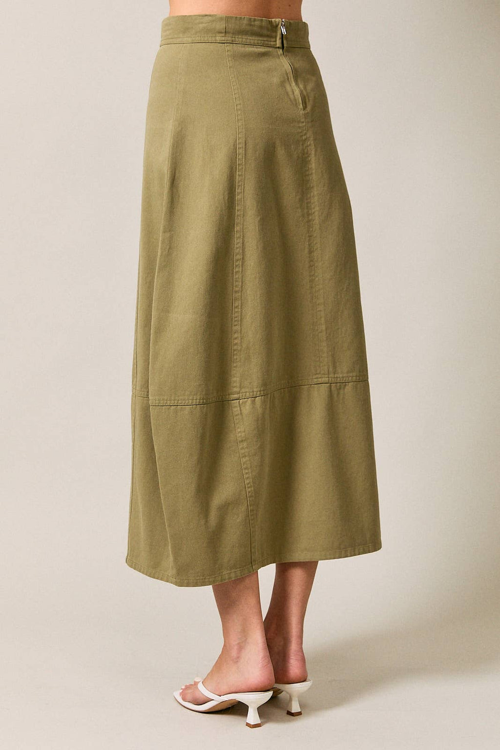 Lynn Barrel Midi Skirt